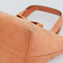 Salvatore Ferragamo Vala Hand Bag Suede Orange Auth ar14048-10