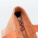 Salvatore Ferragamo Vala Hand Bag Suede Orange Auth ar14048-15