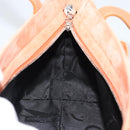Salvatore Ferragamo Vala Hand Bag Suede Orange Auth ar14048-18