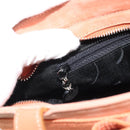 Salvatore Ferragamo Vala Hand Bag Suede Orange Auth ar14048-20