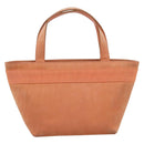 Salvatore Ferragamo Vala Hand Bag Suede Orange Auth ar14048-3