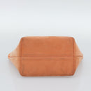 Salvatore Ferragamo Vala Hand Bag Suede Orange Auth ar14048-9