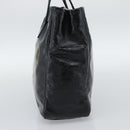 SAINT LAURENT Hand Bag Patent Black Gold 197699 Auth ar14049A-5