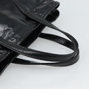 SAINT LAURENT Hand Bag Patent Black Gold 197699 Auth ar14049A-7