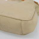 GUCCI Bamboo Hand Bag Leather Beige Gold 001 1638 Auth ar14051-10