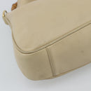 GUCCI Bamboo Hand Bag Leather Beige Gold 001 1638 Auth ar14051-11