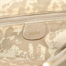GUCCI Bamboo Hand Bag Leather Beige Gold 001 1638 Auth ar14051-14