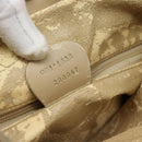 GUCCI Bamboo Hand Bag Leather Beige Gold 001 1638 Auth ar14051-20