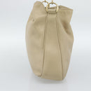 GUCCI Bamboo Hand Bag Leather Beige Gold 001 1638 Auth ar14051-4