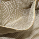 PRADA Chain Tote Bag Nylon Gray Gold Auth ar14053V-22