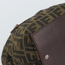 FENDI Zucca Canvas Hand Bag Brown Auth ar14054-14