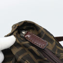 FENDI Zucca Canvas Hand Bag Brown Auth ar14054-10