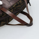 FENDI Zucca Canvas Hand Bag Brown Auth ar14054-7