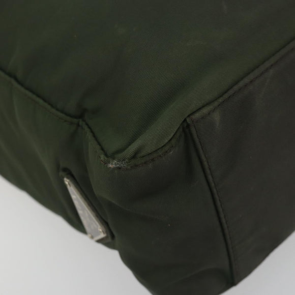 PRADA Tote Bag Nylon Khaki Auth ar14056