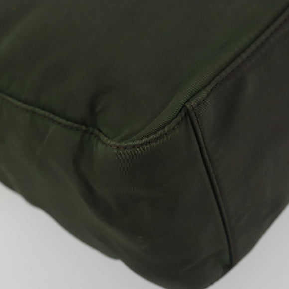 PRADA Tote Bag Nylon Khaki Auth ar14056