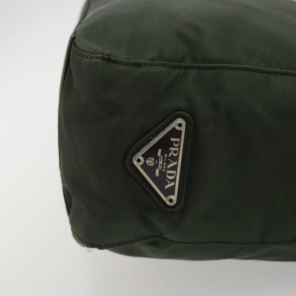 PRADA Tote Bag Nylon Khaki Auth ar14056