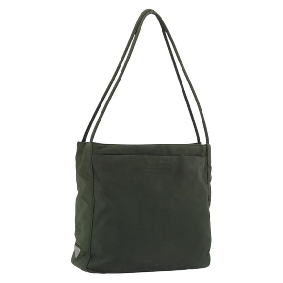 PRADA Tote Bag Nylon Khaki Auth ar14056