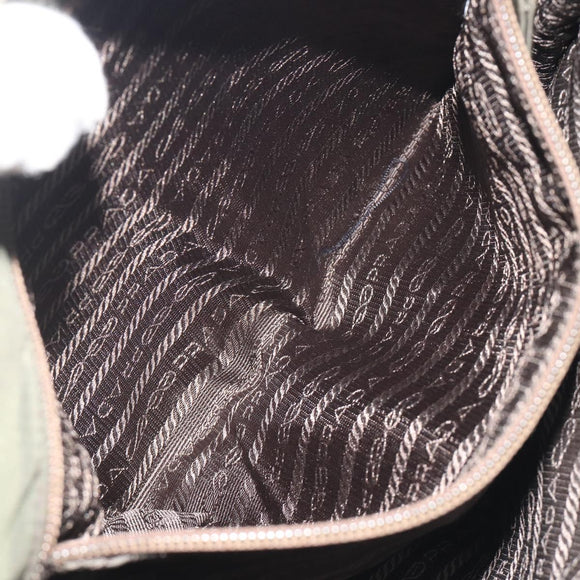 PRADA Tote Bag Nylon Khaki Auth ar14056