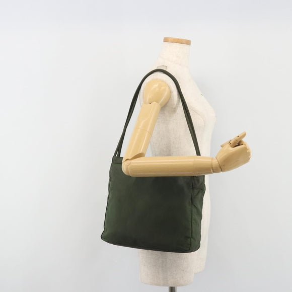 PRADA Tote Bag Nylon Khaki Auth ar14056