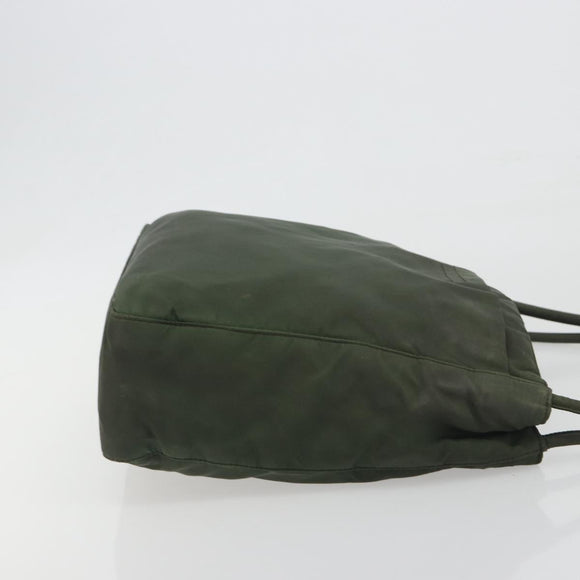PRADA Tote Bag Nylon Khaki Auth ar14056