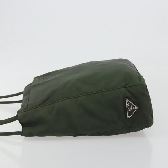 PRADA Tote Bag Nylon Khaki Auth ar14056