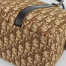 Christian Dior Trotter Canvas Hand Bag Brown Gold Auth ar14057A-10