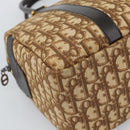 Christian Dior Trotter Canvas Hand Bag Brown Gold Auth ar14057A-11