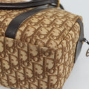 Christian Dior Trotter Canvas Hand Bag Brown Gold Auth ar14057A-12