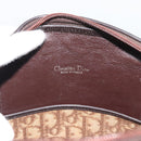 Christian Dior Trotter Canvas Hand Bag Brown Gold Auth ar14057A-15
