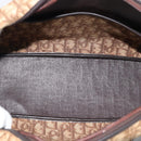 Christian Dior Trotter Canvas Hand Bag Brown Gold Auth ar14057A-16