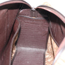 Christian Dior Trotter Canvas Hand Bag Brown Gold Auth ar14057A-17