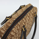 Christian Dior Trotter Canvas Hand Bag Brown Gold Auth ar14057A-6