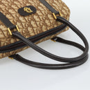 Christian Dior Trotter Canvas Hand Bag Brown Gold Auth ar14057A-7