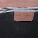 Salvatore Ferragamo Tote Bag Leather Brown Gold Auth ar14058-12