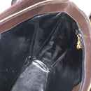 Salvatore Ferragamo Tote Bag Leather Brown Gold Auth ar14058-19