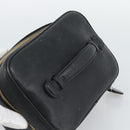 CHANEL COCO Mark Vanity Cosmetic Pouch Caviar Skin Black Gold CC Auth ar14059-6