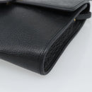 Christian Dior Shoulder Bag Leather Black Gold Auth ar14060-10