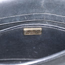 Christian Dior Shoulder Bag Leather Black Gold Auth ar14060-15