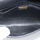 Christian Dior Shoulder Bag Leather Black Gold Auth ar14060-16