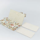 Christian Dior Chain Shoulder Bag Leather White Gold Auth ar14061SM-15