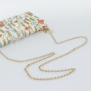 Christian Dior Chain Shoulder Bag Leather White Gold Auth ar14061SM-7