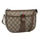 GUCCI GG Supreme Shoulder Bag PVC Leather Beige Gold 89 02 032 Auth ar14062-1