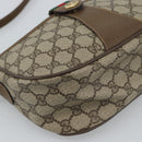 GUCCI GG Supreme Shoulder Bag PVC Leather Beige Gold 89 02 032 Auth ar14062-11