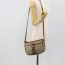 GUCCI GG Supreme Shoulder Bag PVC Leather Beige Gold 89 02 032 Auth ar14062-23