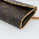 LOUIS VUITTON Monogram Pochette Florentine Waist Bag M51855 LV Auth ar14063-11