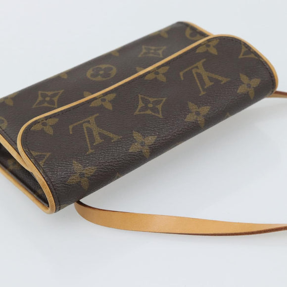 LOUIS VUITTON Monogram Pochette Florentine Waist Bag M51855 LV Auth ar14063