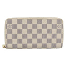 LOUIS VUITTON Damier Azur Zippy Wallet Long Wallet N60019 LV Auth ar14067V-13