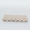 LOUIS VUITTON Damier Azur Zippy Wallet Long Wallet N60019 LV Auth ar14067V-6