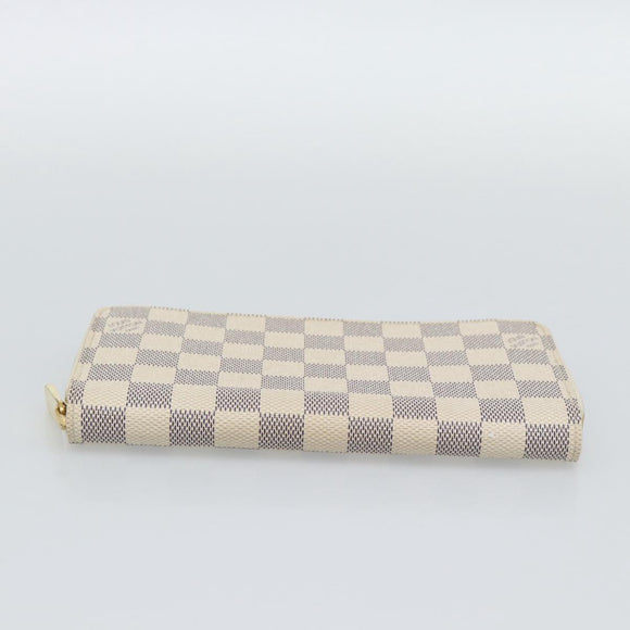 LOUIS VUITTON Damier Azur Zippy Wallet Long Wallet N60019 LV Auth ar14067V