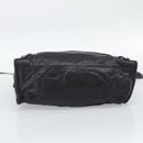 BALENCIAGA The City Hand Bag Leather Black 115748 Auth ar14069-5